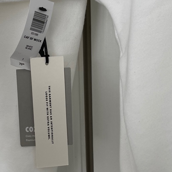 Aritzia Cozy Fleece Boyfriend Mock Sweatshirt NWT - Picture 6 of 9